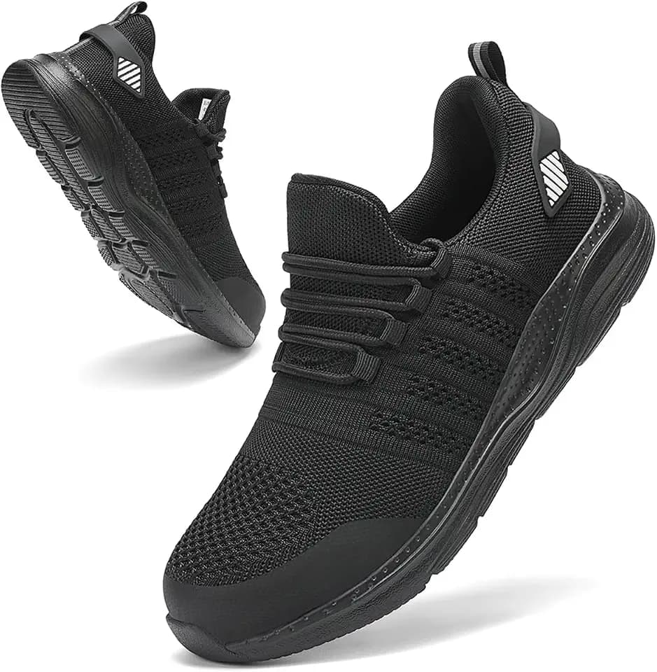 Steel Toe Shoes for Men, Comfy Safety Work Sneakers