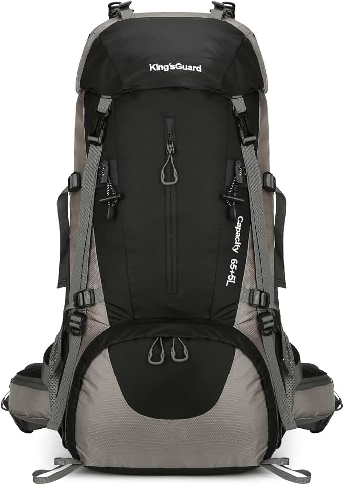 70L Camping Hiking Backpack with Rain Cover Waterproof Backpacking Backpack for Hiking Treeking Climbing Outdoor
