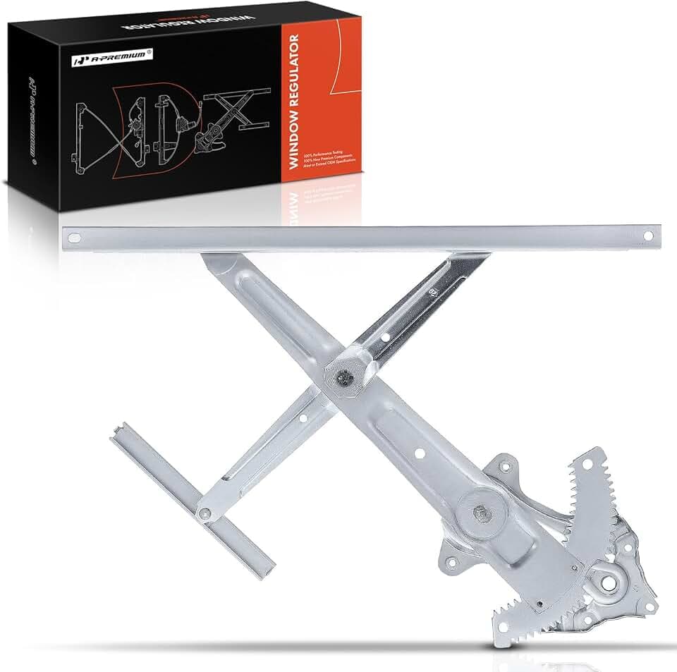 A-Premium Front Passenger Side Power Window Regulator, Without Motor