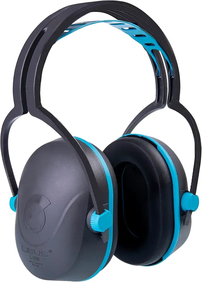 LIBUS Ear Muffs for Noise Reduction NRR 23dB, L-320 Passive Ear Protection for Shooting Range & Gun Range, Construction & Lawn Mowing, Lightweight 6.5 oz Hearing Protection, No Batteries, ANSI S3.19