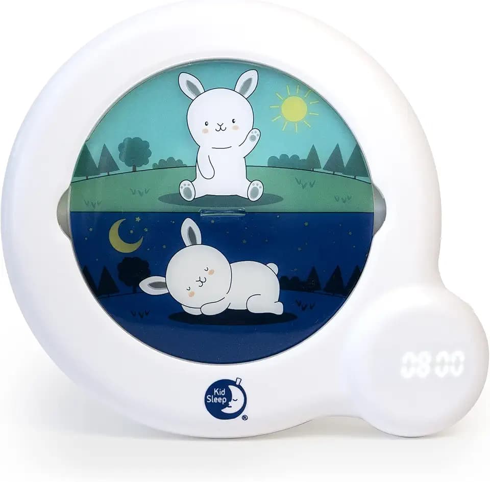 Pabobo CK0042-KSCE-WHITE Stupid Essential Day-Night-Bildungs-Digitalwecker, Weiß