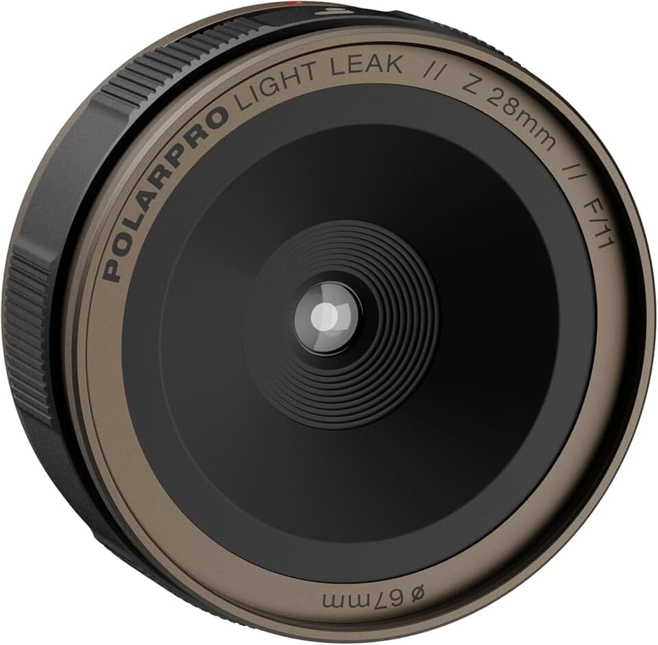 PolarPro - LightLeak Lens - The ONE - 28mm - f11 - Kameraobjektiv - Einstellbarer Lichteinfall - Zeitloser Effekt - Nikon Z-Mount