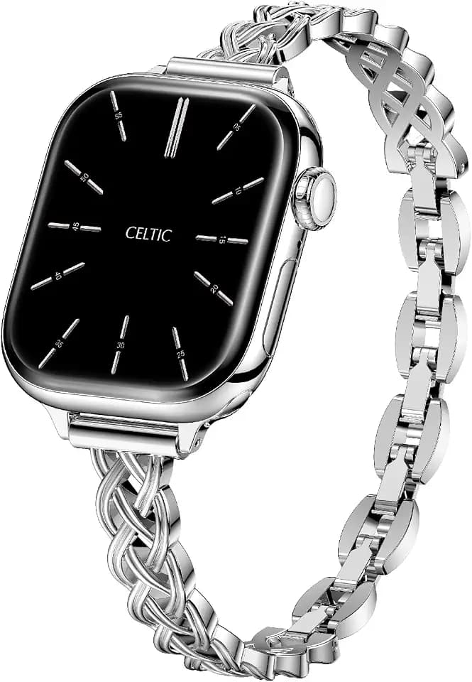 Suitisbest Gold Bracelet for Apple Watch Bands Women Series 1-12/SE/Ultra