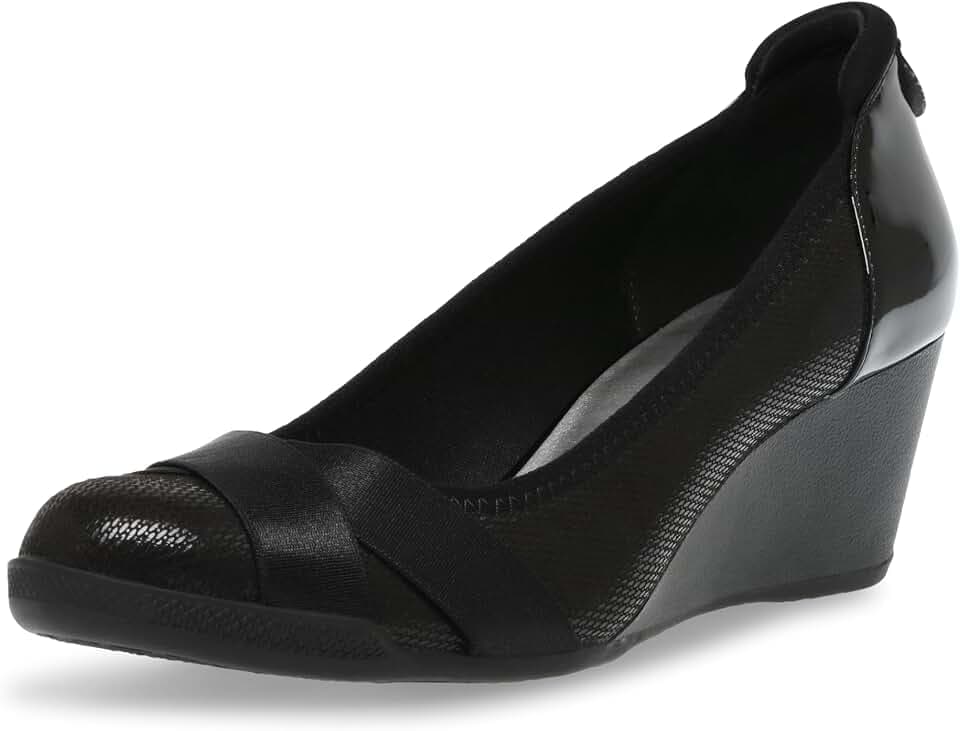 Anne Klein Damen Timeout Wedge Pumps, Schwarz (schwarz), 37.5 EU/ 7.5M