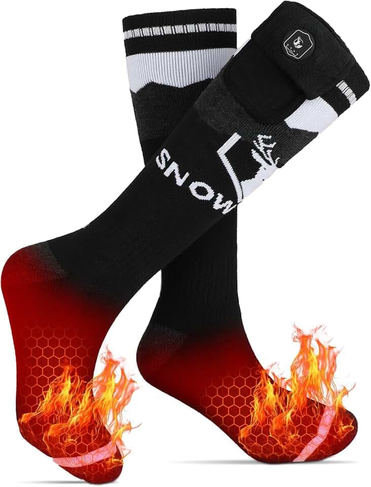 SNOW DEER Heated Socks Rechargeable for Women and Men
