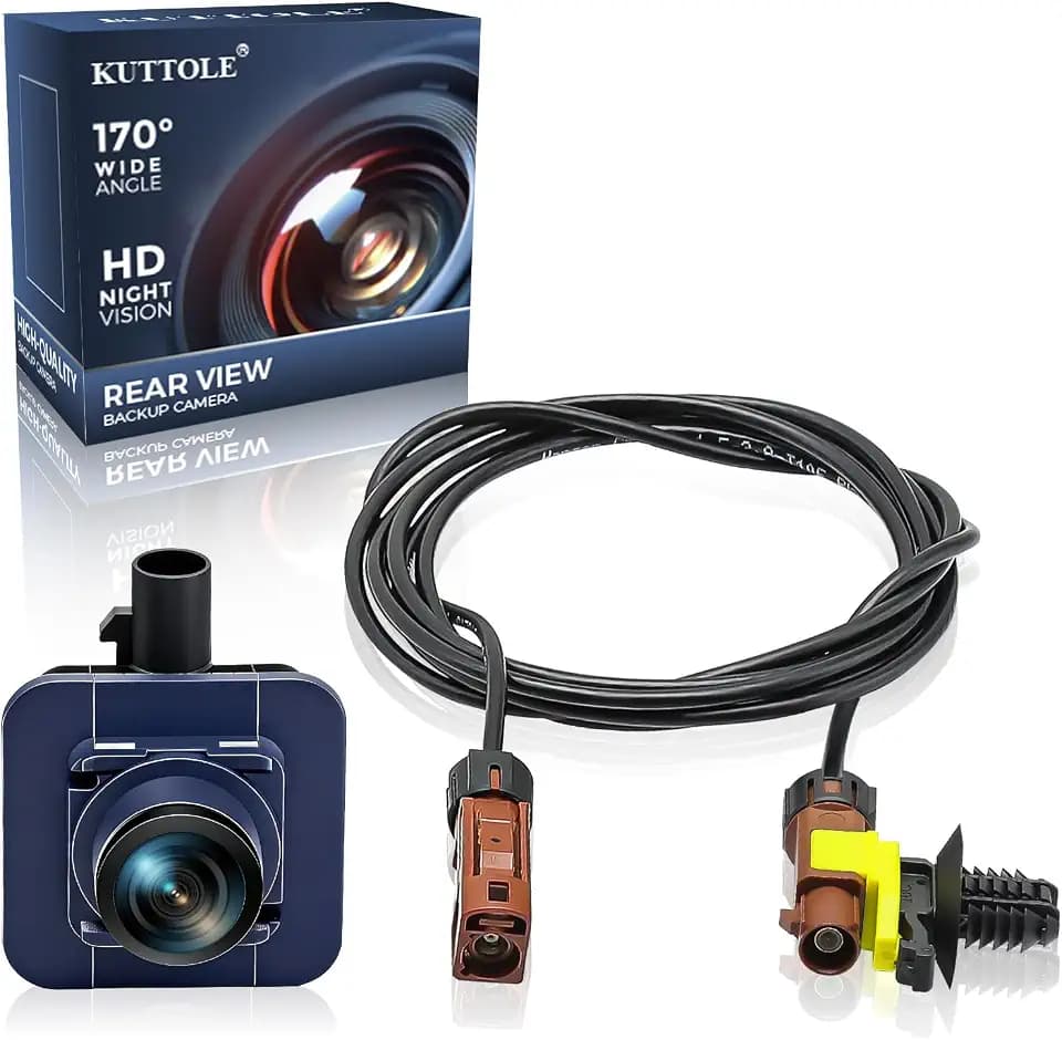 Backup Camera & Wiring Harness Kit HD Night Vision 170° Wide Angle