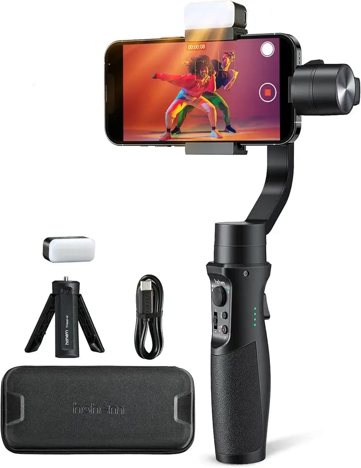 hohem iSteady Mobile+ Kit Gimbal Stabilizer for Smartphone with Fill Light