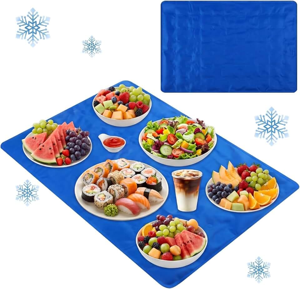 Reallnaive 2 Pcs Ice Mat, Blue, 24 x 35 Inches, Pure