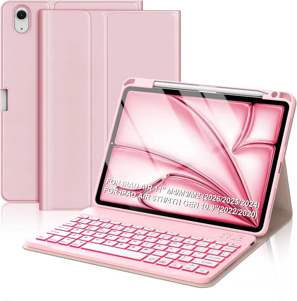 KVAGO for iPad Air 11 Inch & Air 5th 4th Generation Case with Keyboard