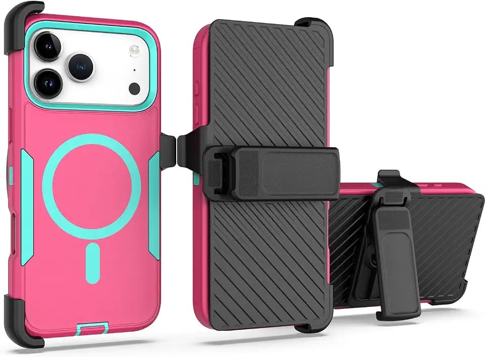 Designed for iPhone 17 Pro Max Case,Rose Red