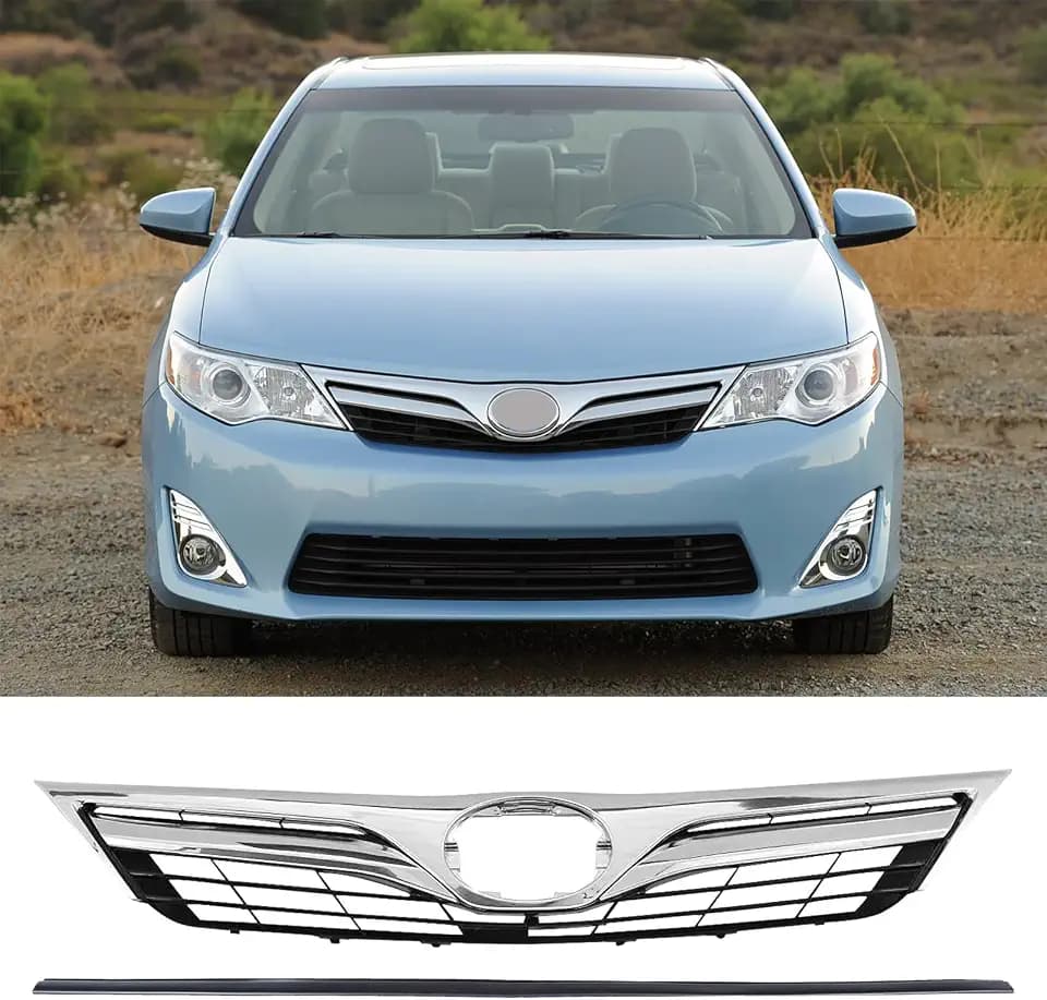 Front Bumper Upper Grille Fit 2012 2013 2014 for Toyota Camry LE XLE