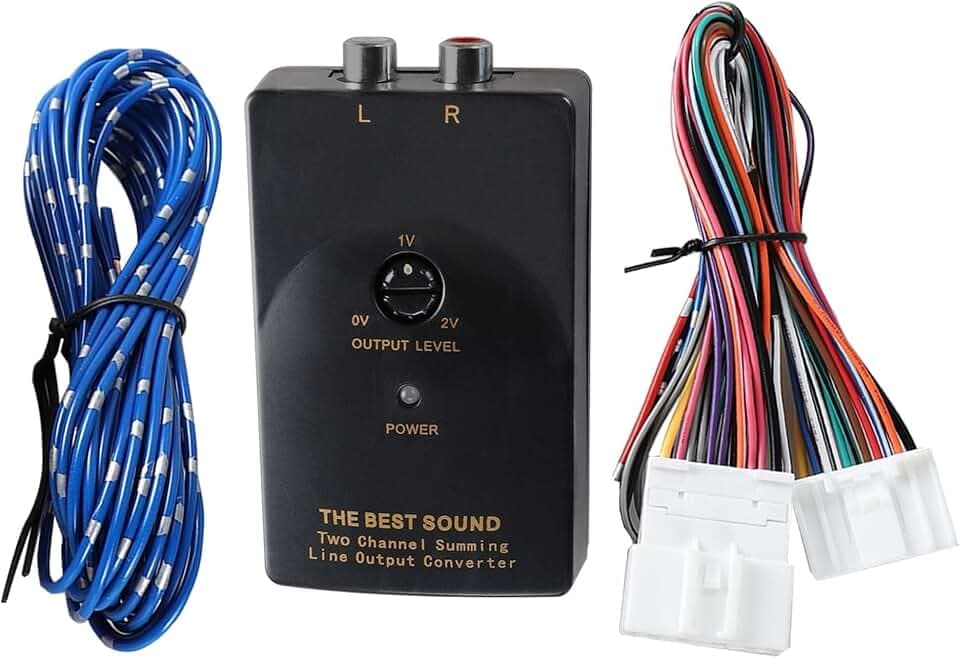 NuIth Add an AMP Amplifier Adapter Interface for Select 2007-2019 Nissan, 2008-2013 Infiniti G37, 2008-2015 Subaru to OEM Car Radio System 2 Channel RCA Output Converter Non Bose System