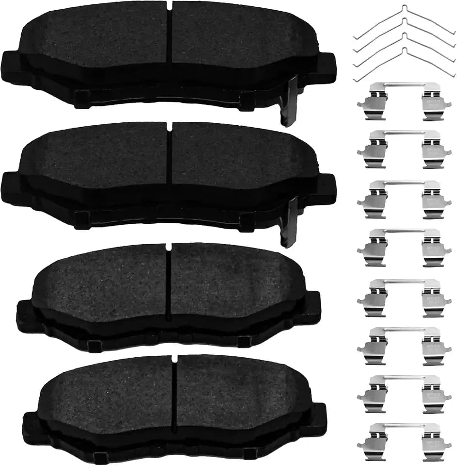 Front Brake Pads Set Compatible with Honda Accord Civic CR-V CR-Z Element FIT Pilot, Acura ILX Automotive Replacement Brake Pads Semi-Metallic D914