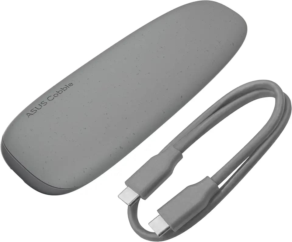 ASUS Cobble M.2 SSD Enclosure, Tool-Free USB-C 10Gbps External NVMe/SATA Case, Aluminum Cooling, IP55 Water & Dust Resistant, Supports M.2 2230–2280, for PS5, MacBook & Windows, Gray, 1 Year Warranty