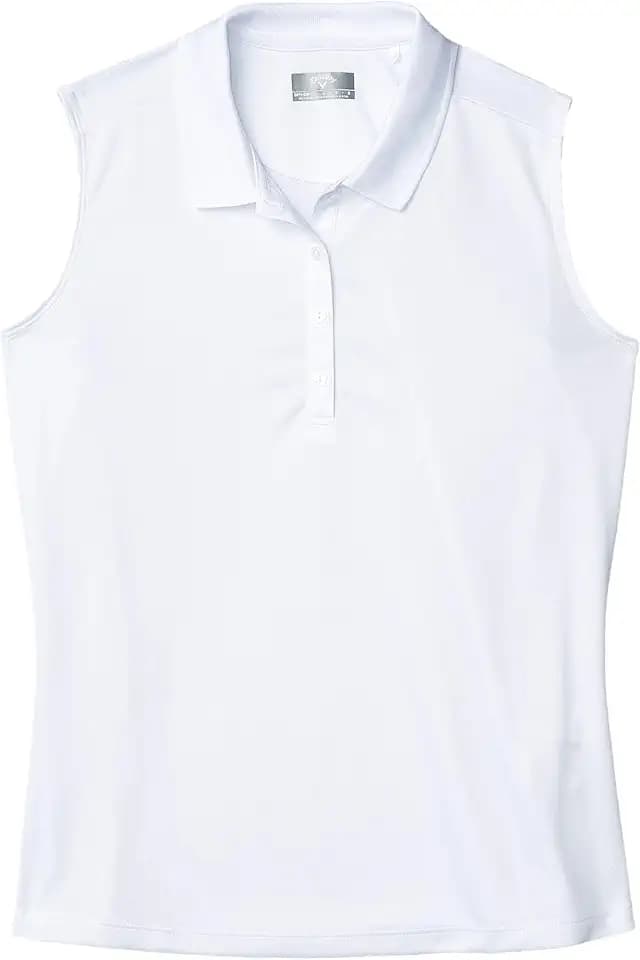 Callaway Women’s Opti-Dri Sleeveless Golf Polo with UV Block Sun Protection, Flexible Fit, Ladies Performance Apparel