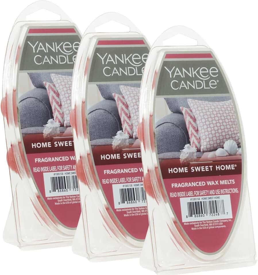 Yankee Candle Scented Wax Melts, Home Sweet Home, 18 Scent Cubes