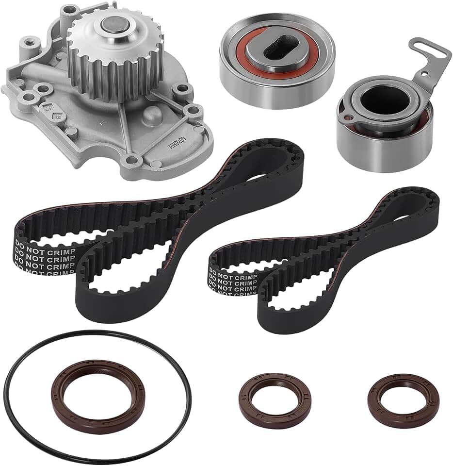 BDFHYK TBK026 Engine Timing Belt Kit with Water Pump Compatible with Honda 1994-2002 Accord Odyssey Compatible with Acura 1997-1999 CL 2.2L 2.3L L4 for TCKWP244