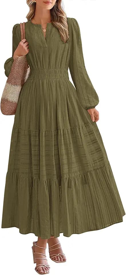 BTFBM Womens Fall 2026 Casual Midi Maxi Dresses
