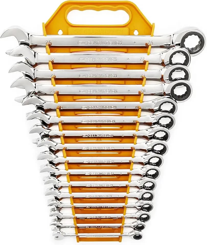 GEARWRENCH 16 Piece 72T Ratcheting Combination Metric Wrench Set | 9416
