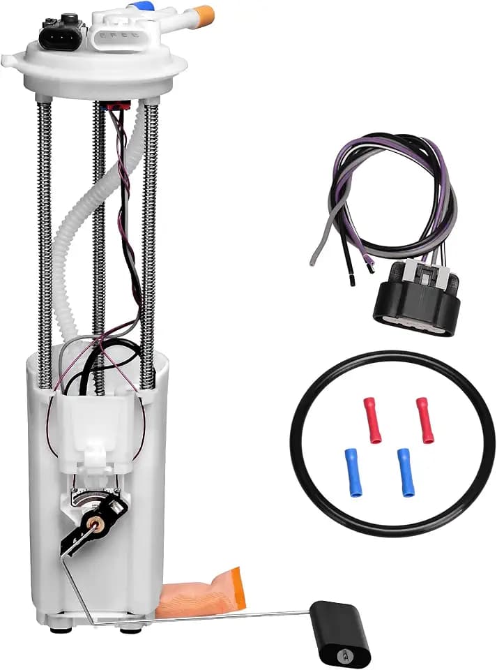 AUTOSAVER88 Fuel Pump with 2 Connectors & Level Sensor Compatible with 1997 1998 1999 2000 Chevy GMC C/K 1500 2500 3500 Pickup 4.3L 5.0L 5.4L 7.4L, Easy Assembly Enhanced Turbo Pump