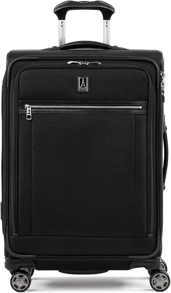 Travelpro Platinum Elite Checked Luggage Spinner, Black, 25-Inch