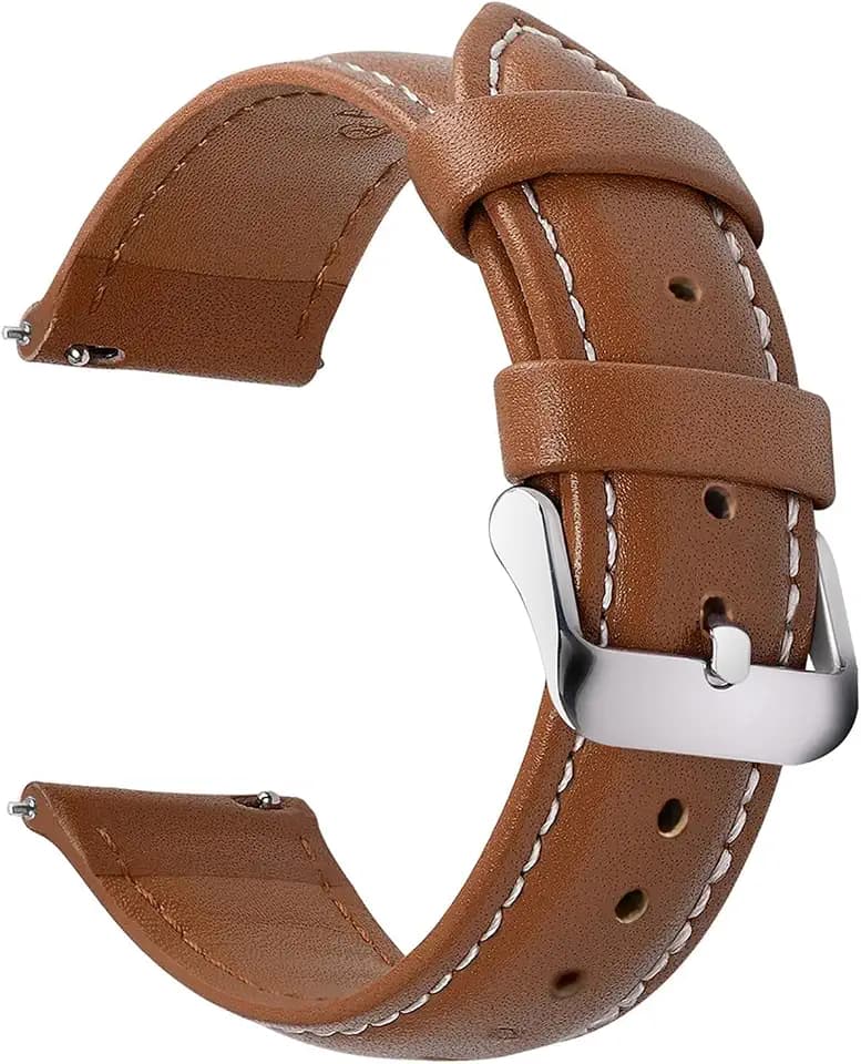 12 Farben Uhrenarmband 22mm Lederarmband für Smartwatch Universal-Uhr