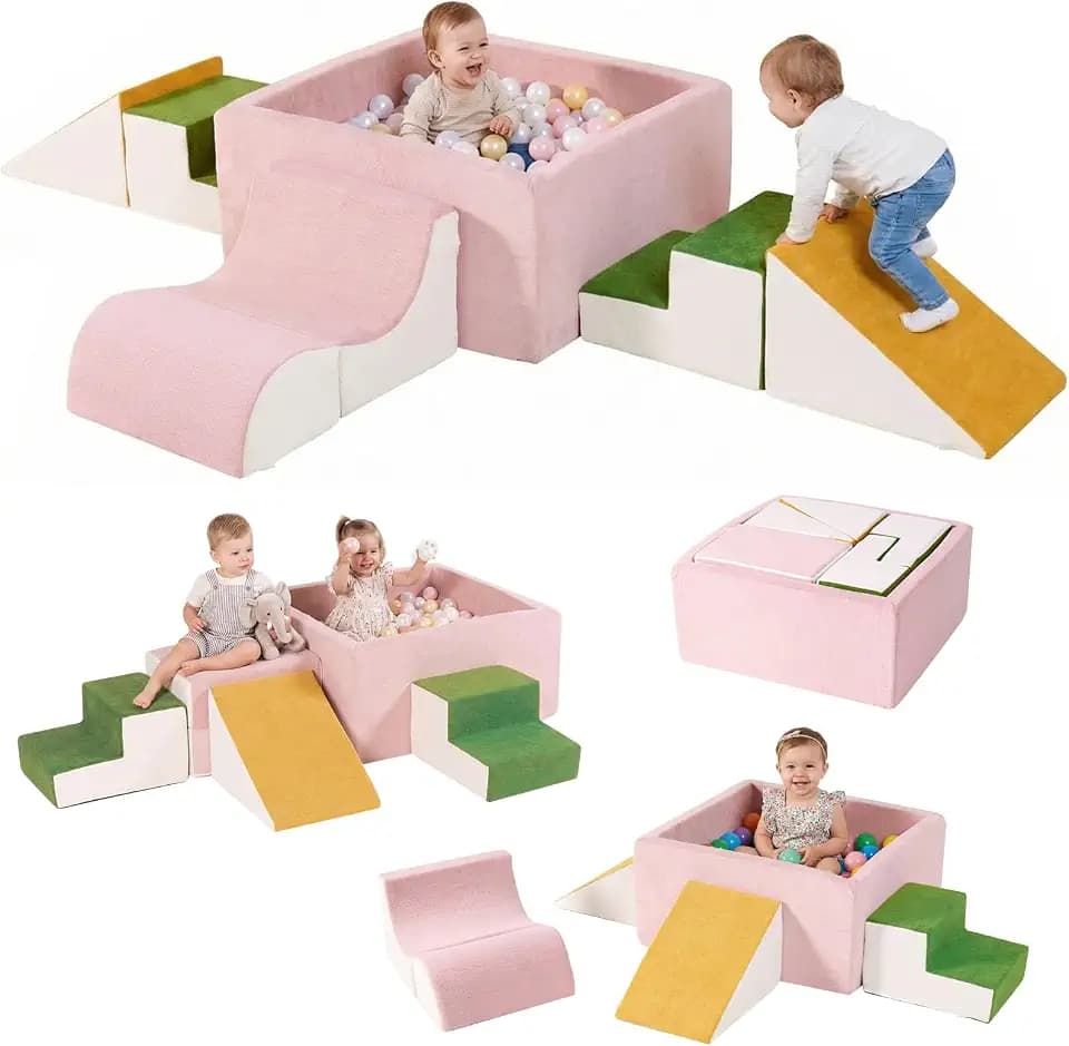 Foam Climbing Toys for Toddlers with Large Ball Pit