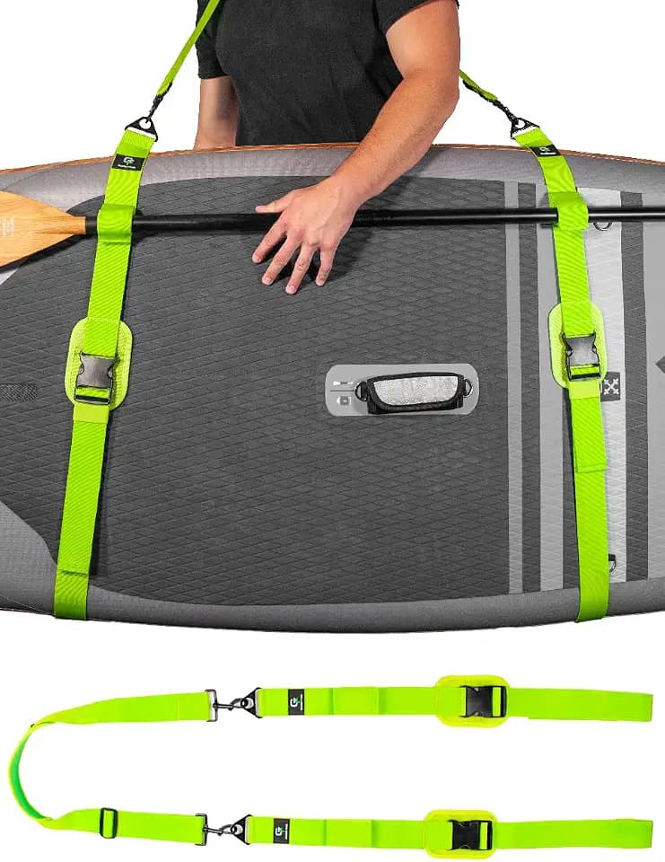 Gradient Fitness SUP Kayak Paddle Board Carrying Strap - Adjustable Carrier