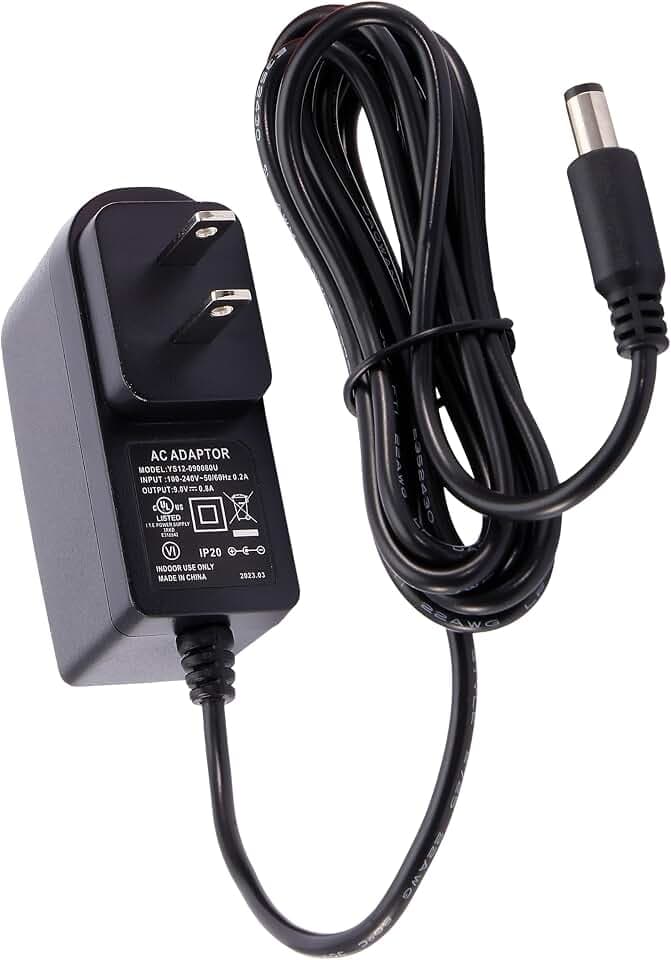 D'Addario Accessories PW-CT-9V DC Power Adapter – Pedalboard Supply - For Pedal Board and Other Devices Requiring 9V – 800mA Max Current