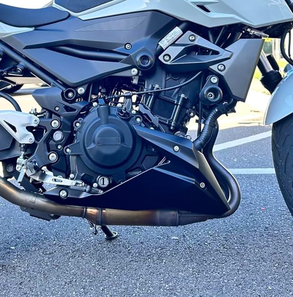 Belly Pan Engine Guard for Z500 2024 2025 2026 Z400 2018-2024 (Matte Black)