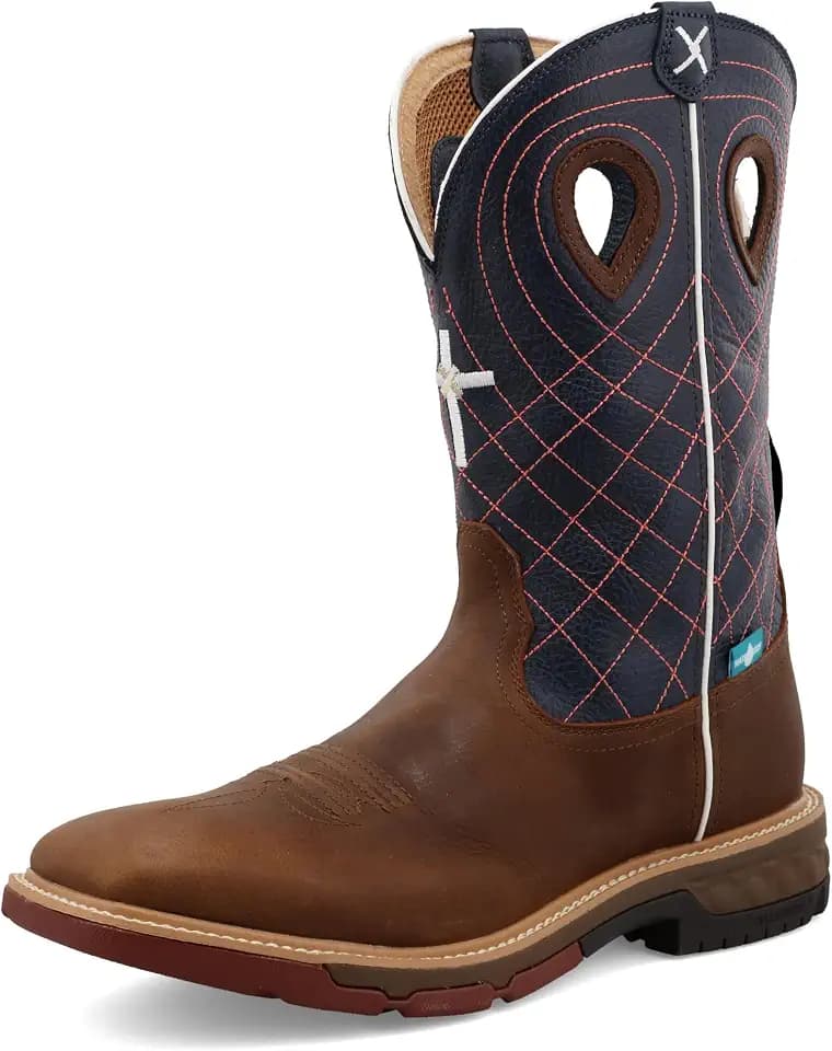 Twisted X Men's 12" Soft Square Toe Western Work Boot