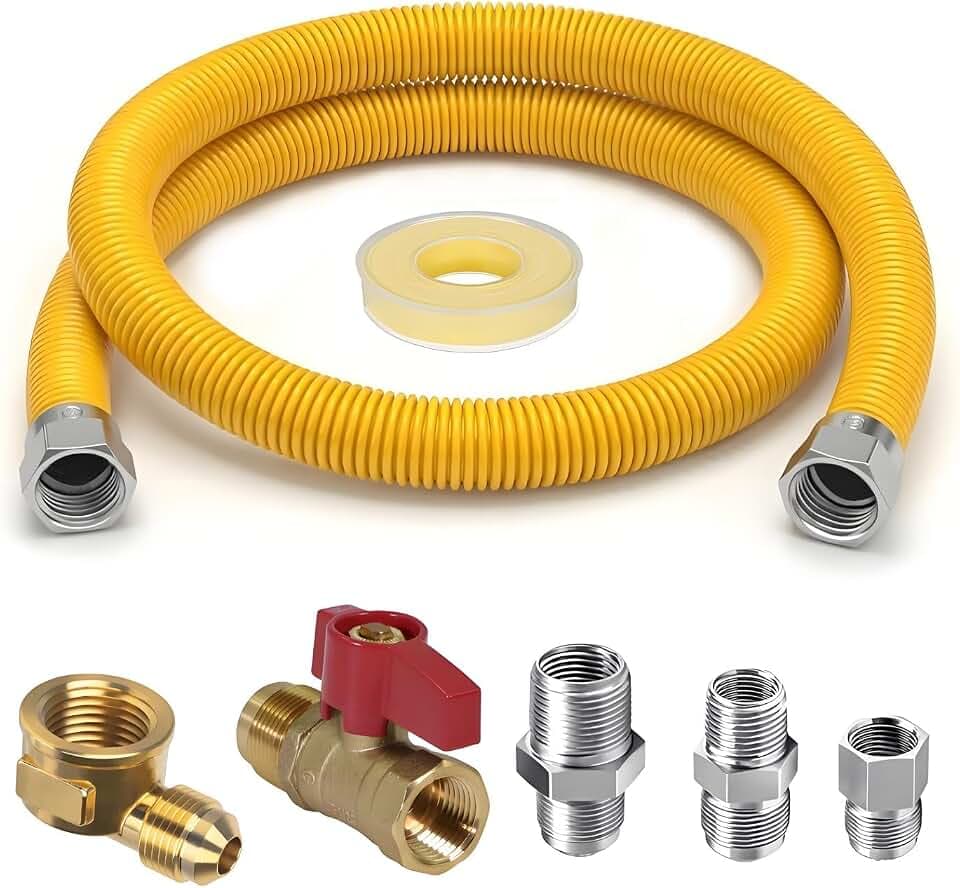 Gas Dryer Connector Kit for Installing Gas Appliance, 24 Inches