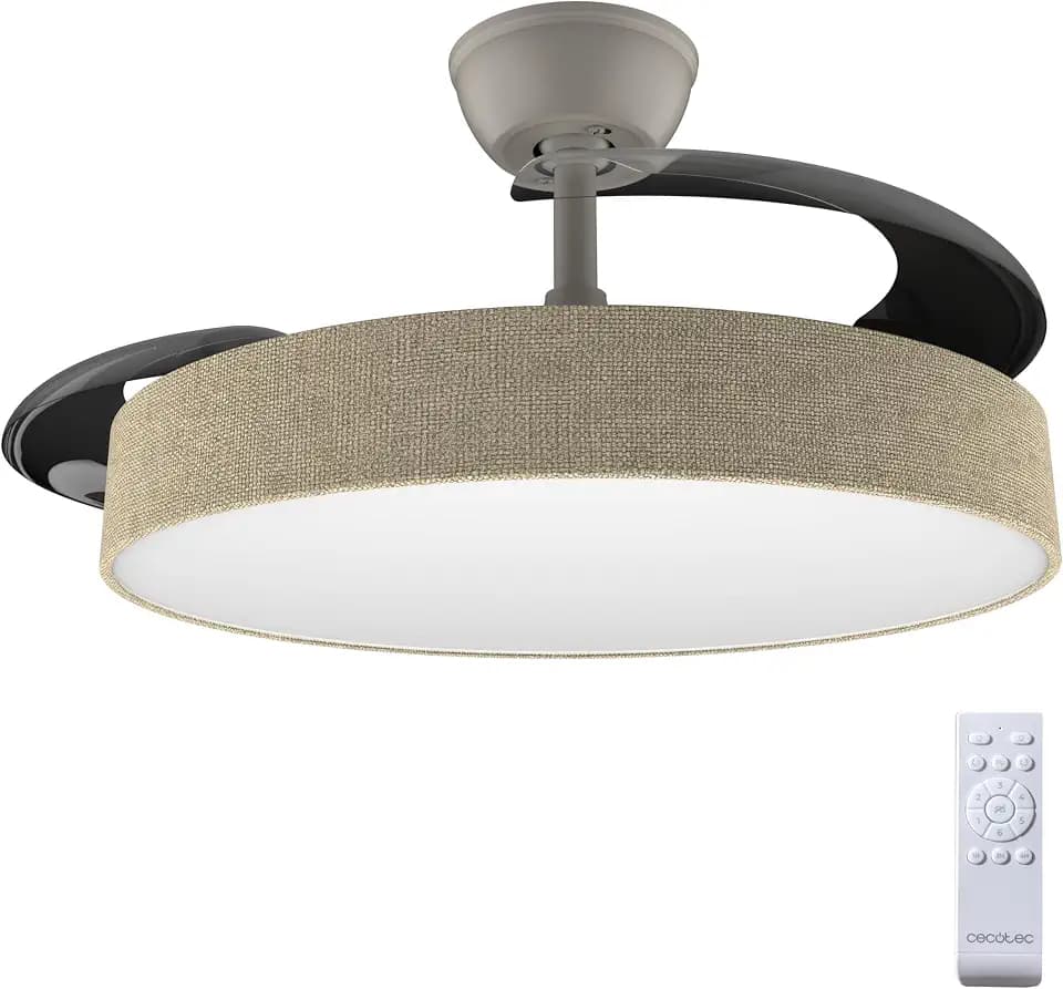 Cecotec Deckenventilator Aero 4222 Invisible Textile, 106 cm