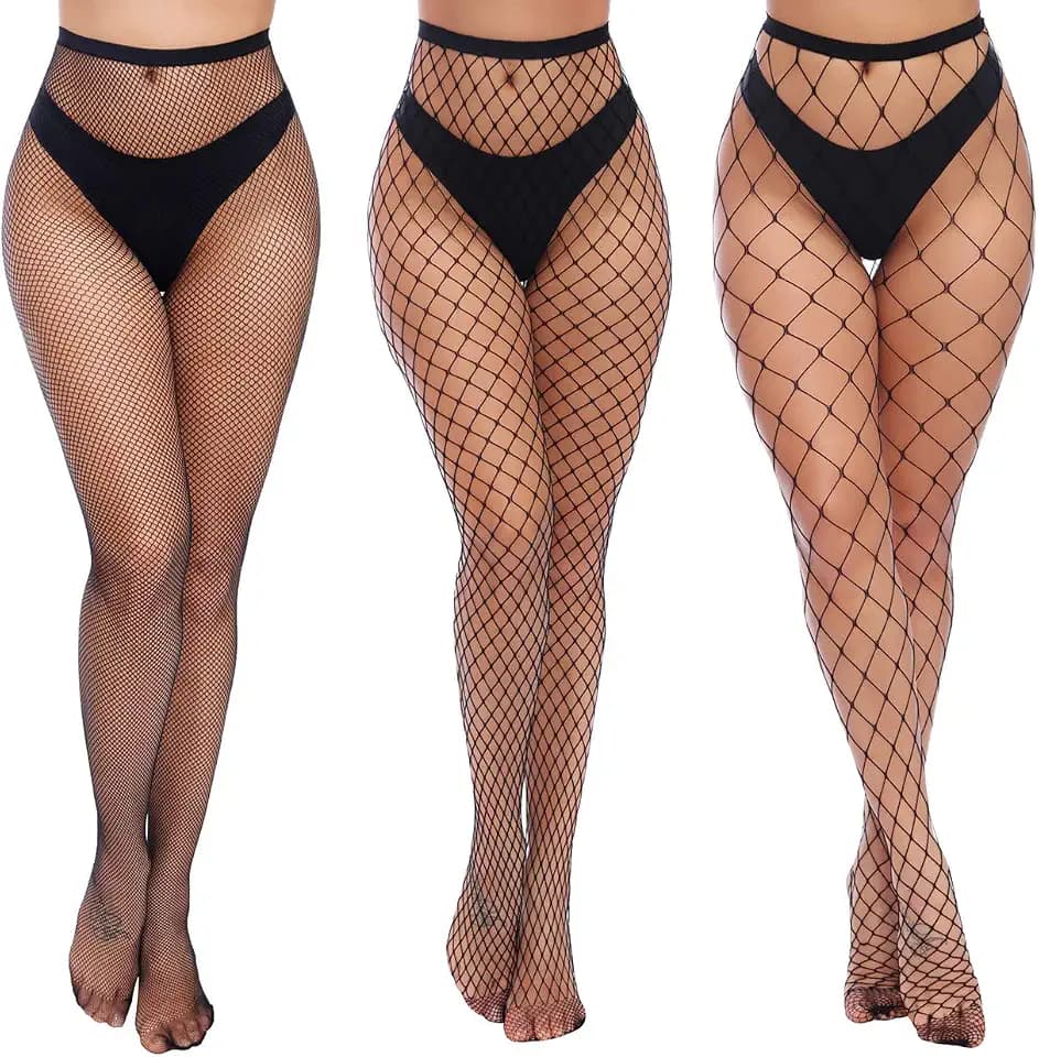 Charmnight Fishnet Stockings for Women, High Waist Fishnet Tights Pantyhose
