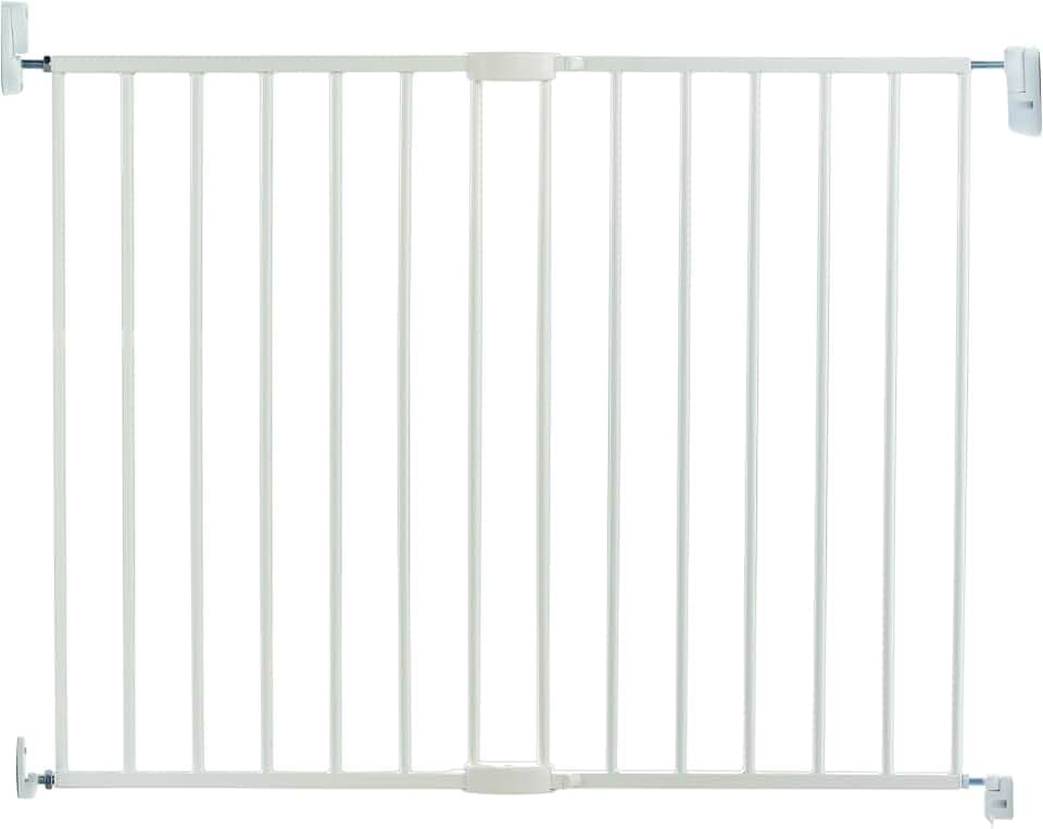 Lindam Erweiterbares Tür-/Treppenschutzgitter mit Wandbefestigung, 64,5 - 102 cm, 051679, weiß