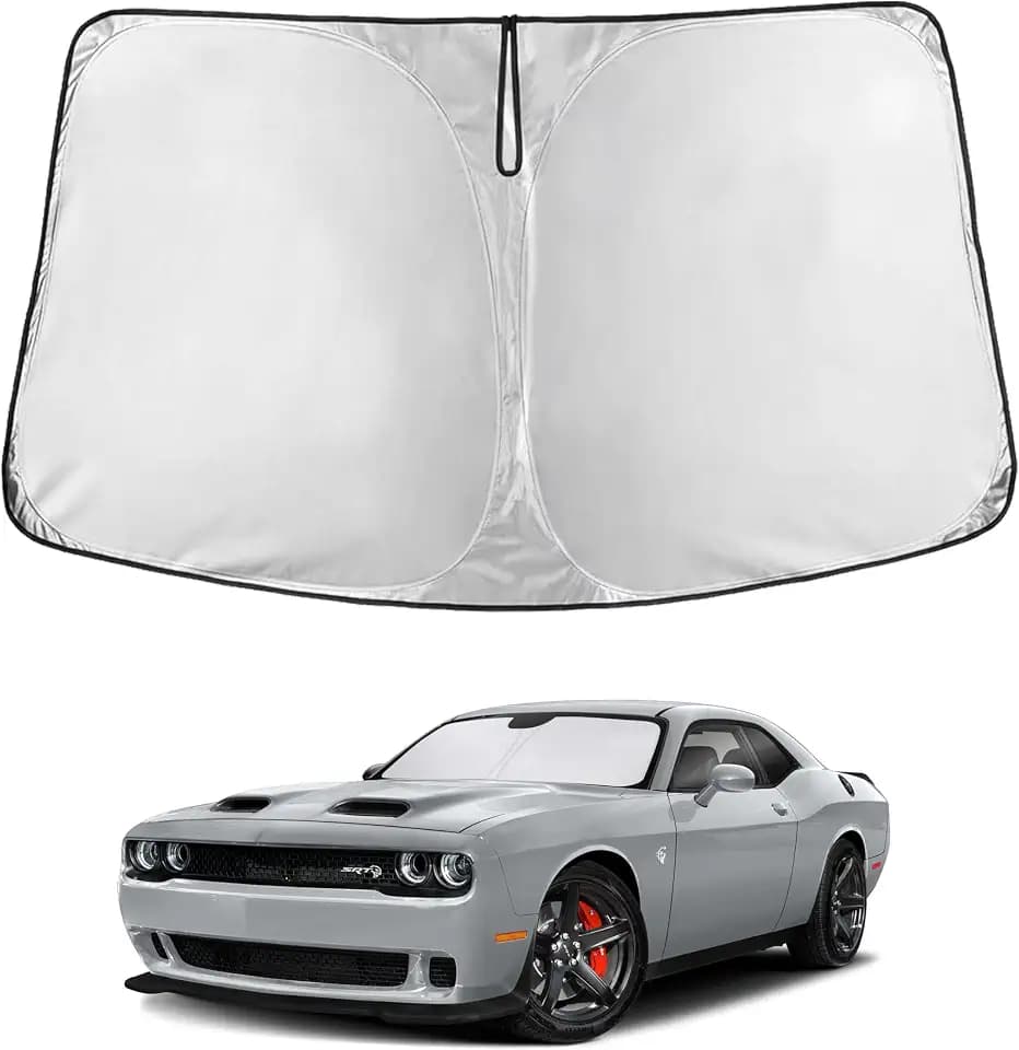 EcoNour Windshield Sunshade Compatible for Dodge Challenger 2015-2024 2025