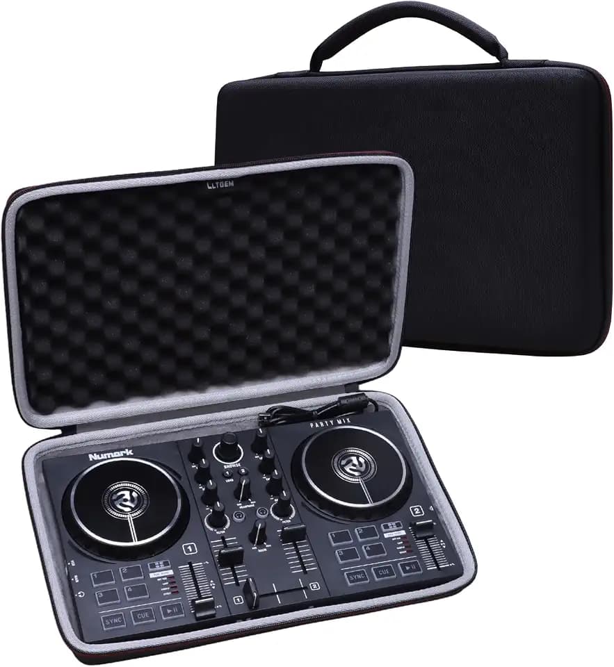 L LTGEM DJ Mixer Case, Black+Grey