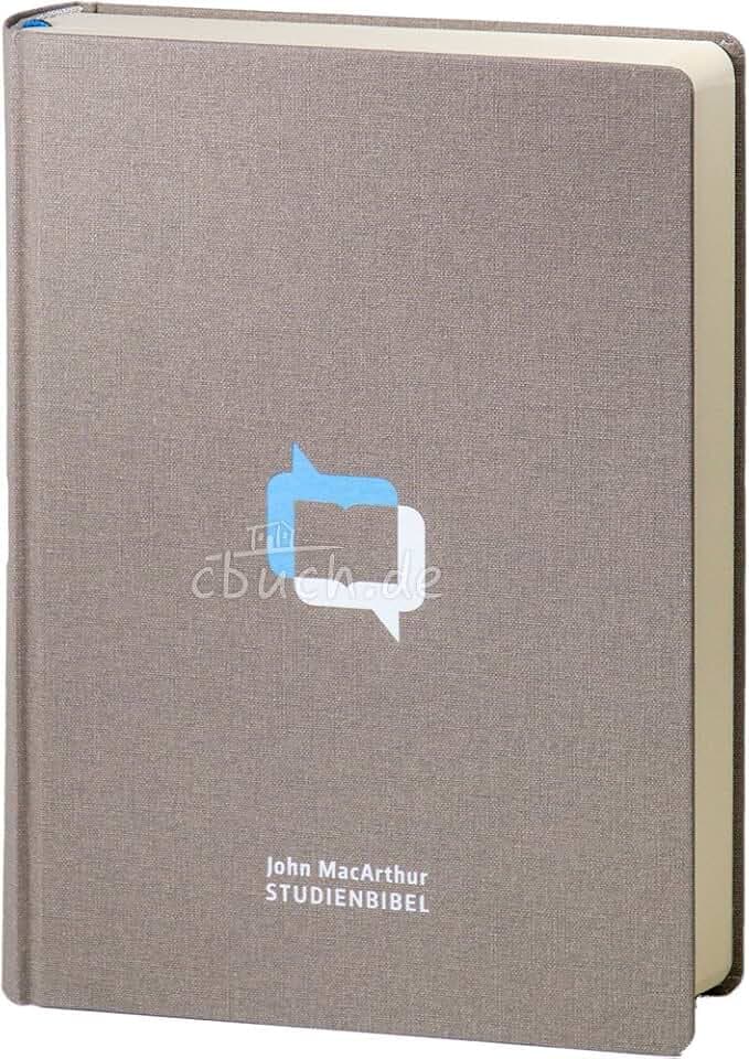 MacArthur Studienbibel – Schlachter 2000 (Hardcover, grau): Leinen (fester Einband), Farbprägung