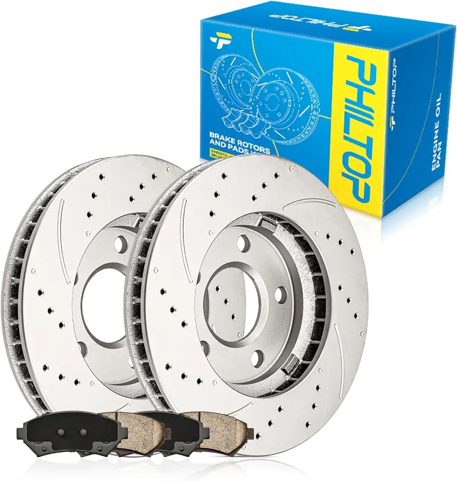 PHILTOP Front Brake Pads and Rotors kit for LeSabre, Century, Grand Prix