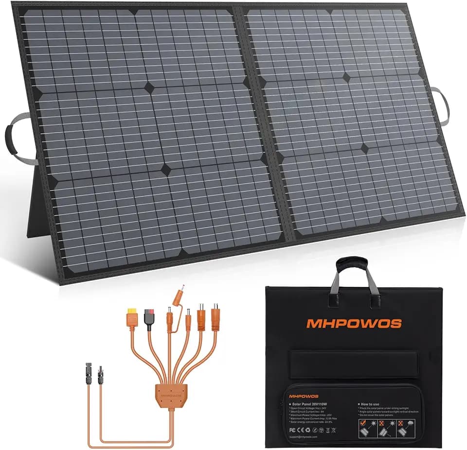 Tragbares Solarpanel 110W Solarladegerät, faltbares Solarpanel