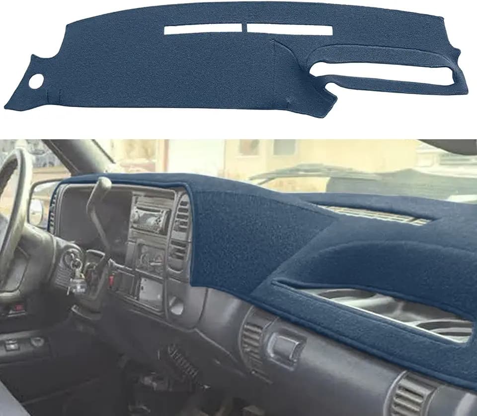 Yiz Dash Cover Mat for 1995-1996 Chevy Tahoe C/K Series Suburban(Blue) J131