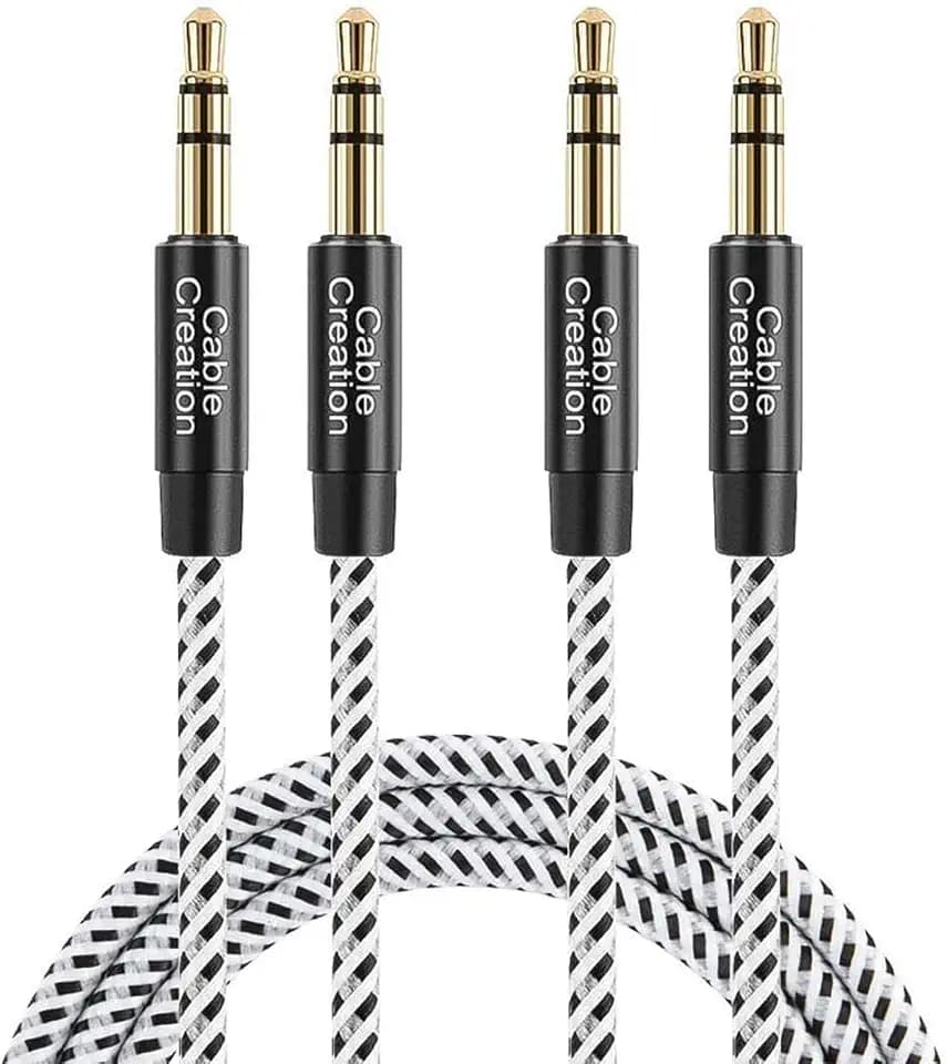 CableCreation 2-Pack 3.5mm Aux Cord(3FT/0.9M), 3.5mm Stereo Audio Cable