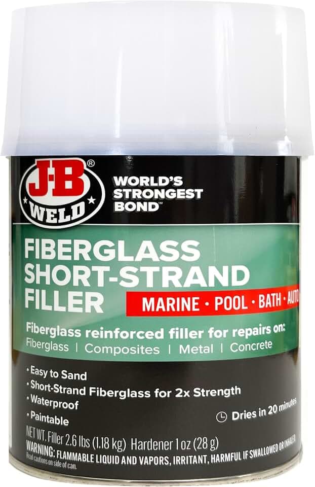 J-B Weld Quart - Fiberglass Short-Strained Filler