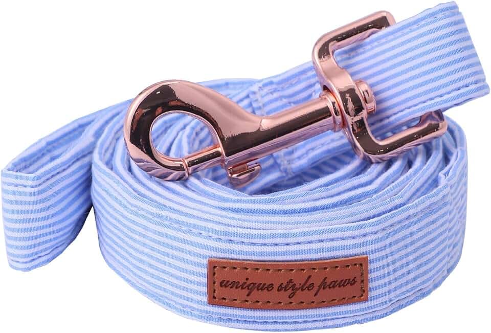 Unique Style Paws Hundeleine mit Baumwollgriff, robuste Hundeleine für XS, S, M und L Hunde