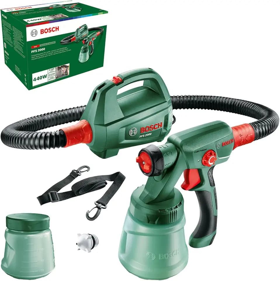 Bosch Home and Garden elektrisches Farbsprühsystem PFS 2000 (440 Watt, im Karton), 0603207300