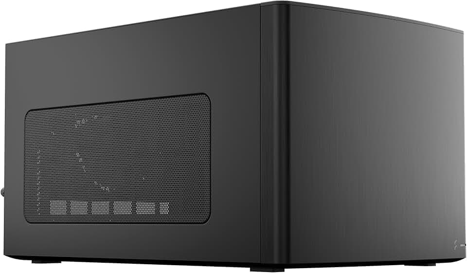 Fractal Design Node 304 Mini-ITX Gehäuse – Kompaktes Design, Erweiterbares Innenleben, USB 3.0 Frontpanel, Schwarz