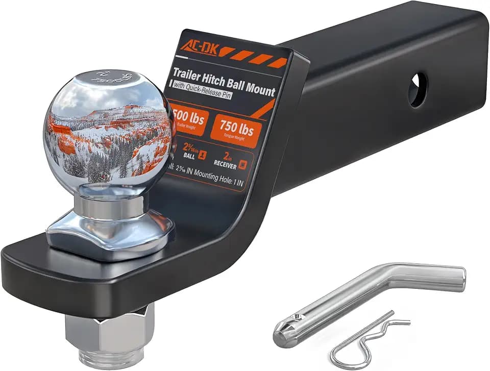 Trailer Hitch Ball Mount with 2-5/16" Ball for 2-Inch Receiver