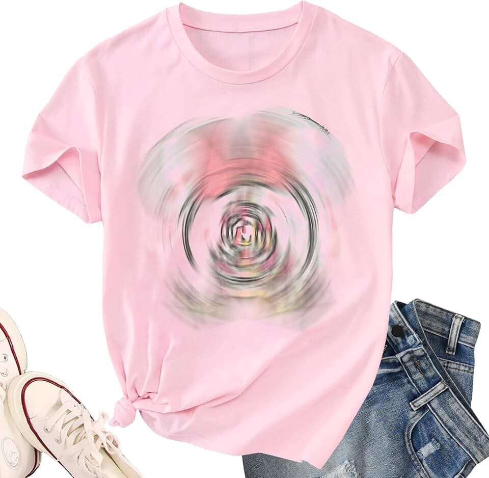Women Graphic Tee Cute Holiday Vacation Shirt Short Sleeve Casual Tops