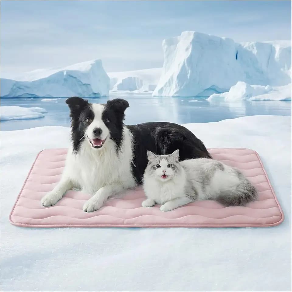 furrybaby Dog Cooling Mat,Self Cooling Mat for Extra Large Dogs& Cats,Pink
