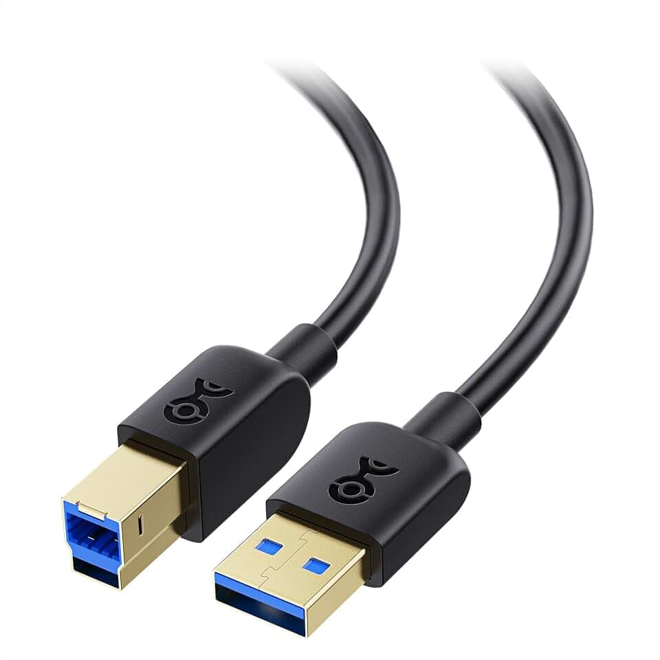 Cable Matters 5Gbps Long USB 3.0 Cable, USB A to B Cable, 15ft, Black